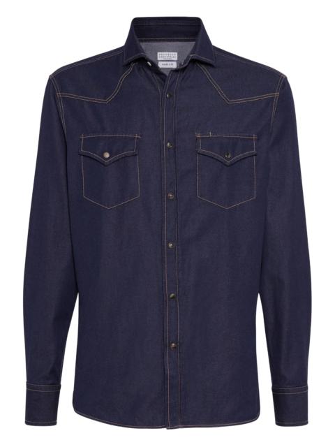 Brunello Cucinelli Brunello Cucinelli Denim Shirt