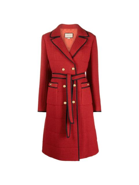 GUCCI double-breasted wool coat