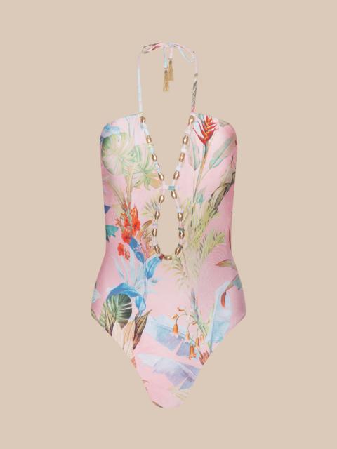 L'AGENCE Opus Halter One-Piece Swimsuit