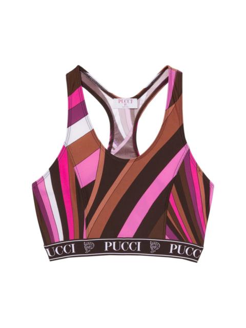 PUCCI abstract-print crop top