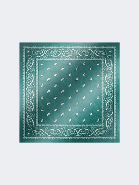WEEKEND Max Mara Bandanna print silk foulard - GREEN