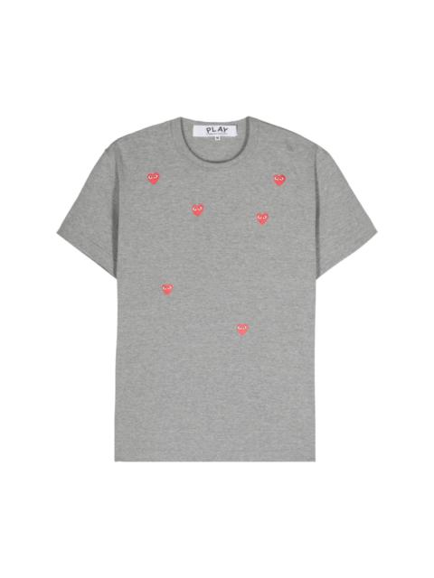 heart-print T-shirt