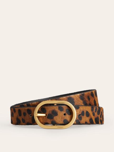 BODEN Classic Leather Belt-Leopard