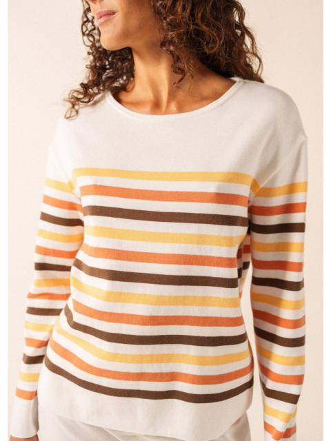 SAINT JAMES ECRIN COTTON TRICOLOR Striped Sweater