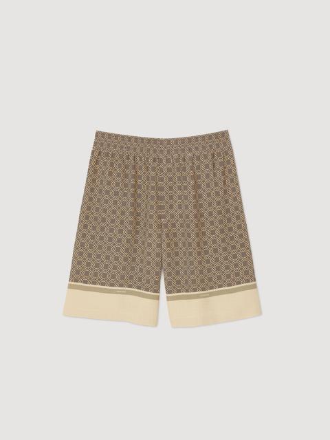 Sandro PATTERNED FLOWY BERMUDA SHORTS