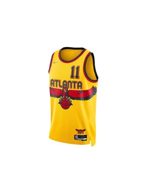 Nike Nike Atlanta Hawks Trae Young City Edition Swingman Jersey Yellow/Black/Red