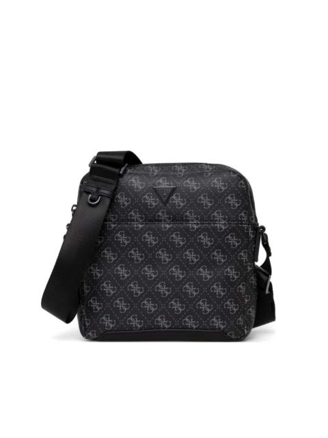 GUESS USA logo patterned messenger bag