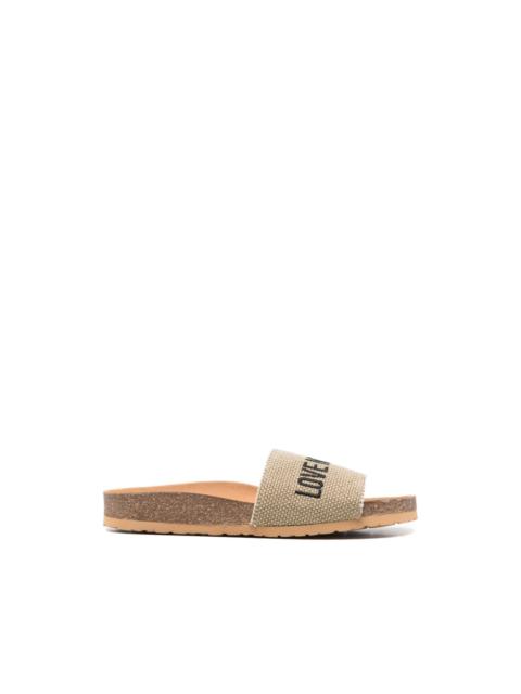 Moschino logo detail sandals