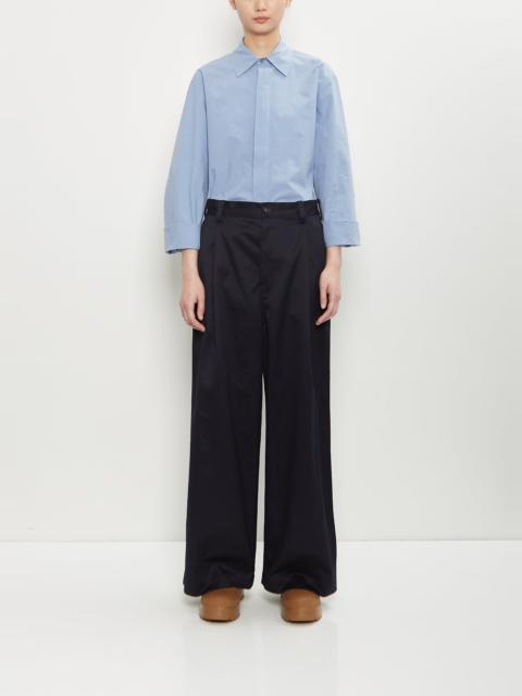 SOFIE D'HOORE Pasadena Cotton Darted Pants — Midnight