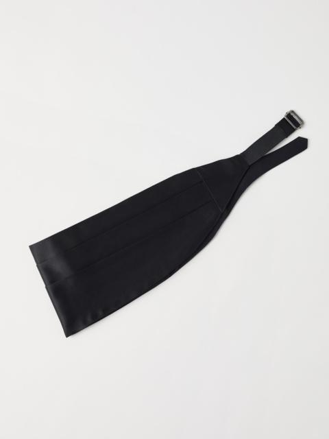 Brunello Cucinelli Cotton and silk satin cummerbund
