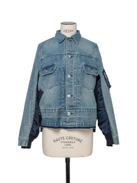 sacai Denim x Nylon Twill Jacket