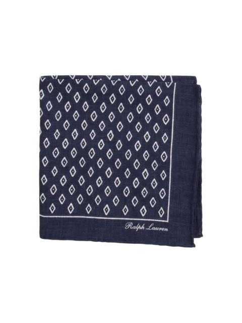 Ralph Lauren art deco print neckerchief