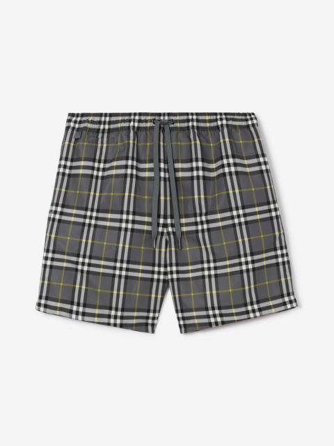 Burberry Check Drawcord Swim Shorts