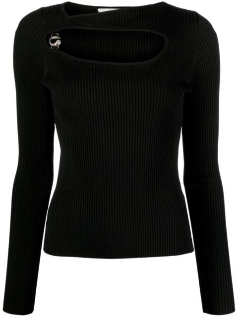 COPERNI cut-out ribbed-knit top