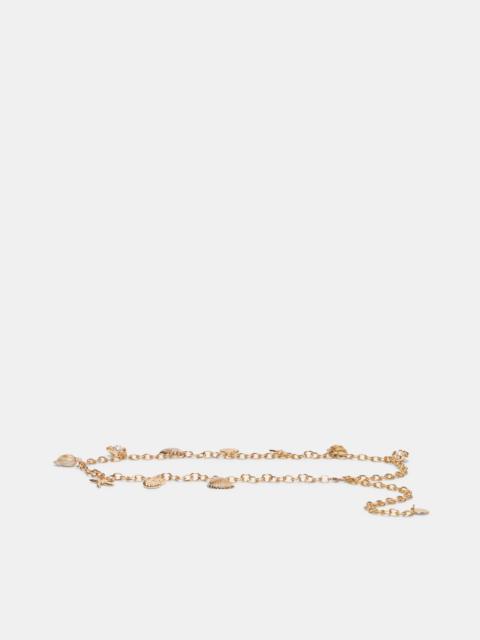 dolce vita SHELL CHAIN LINK BELT GOLD