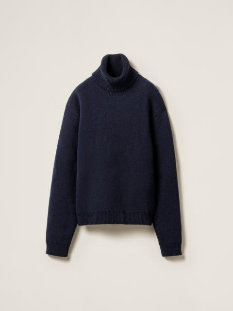Miu Miu Shetland wool turtleneck jumper