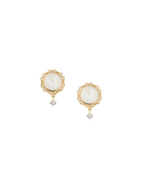 Dolce & Gabbana clock clip-on earrings