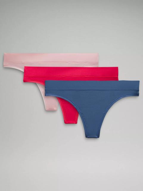 lululemon UnderEase Mid-Rise Thong Underwear *3 Pack