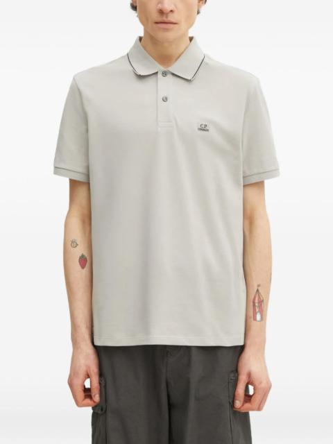 C.P. Company logo-embroidered polo shirt