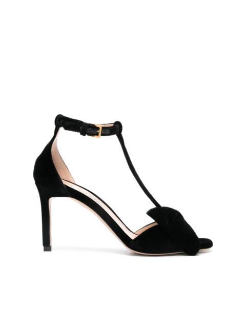 80mm velvet sandals