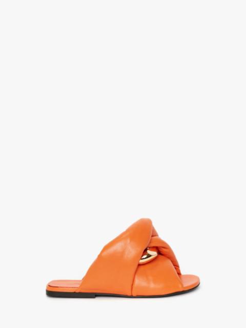 JW Anderson CHAIN TWIST LEATHER FLATS