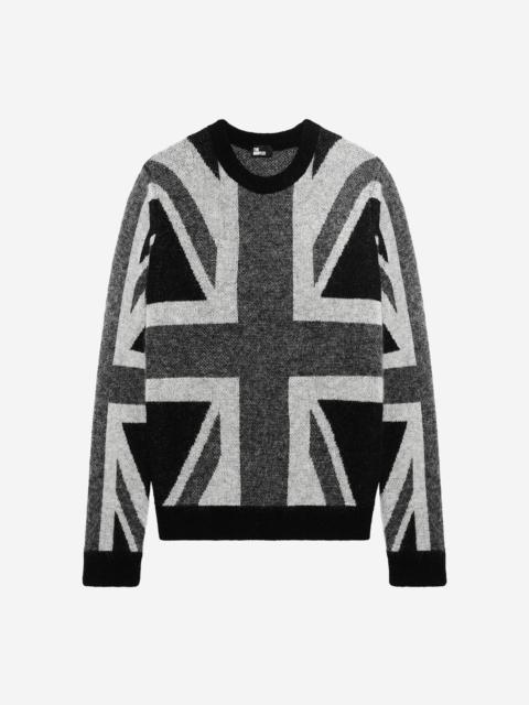 The Kooples BLACK ENGLISH FLAG SWEATER