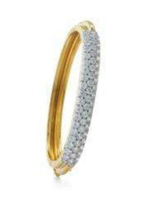 DAVID WEBB Diamond Pave Bangle Bracelet