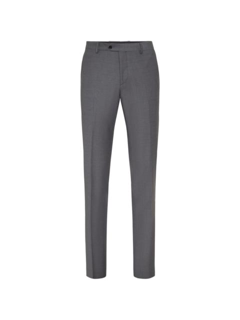 straight-leg wool-blend trousers