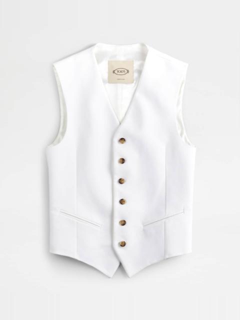 Tod's GILET - WHITE