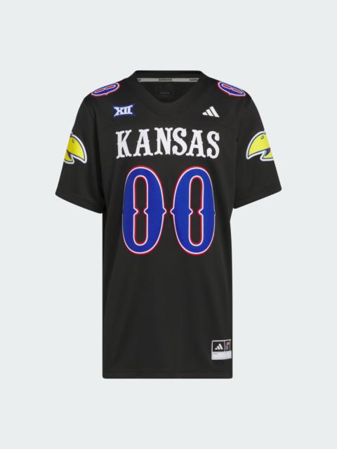 adidas Kansas Jayhawks Premier Black Alternate Football Jersey