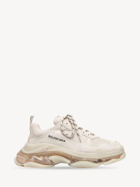 BALENCIAGA Men's Triple S Sneaker Clear Sole in White