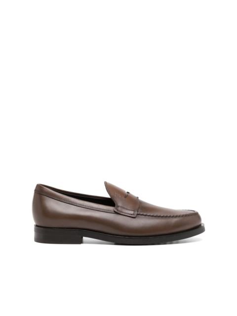 leather loafers