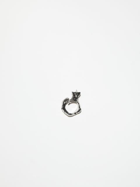 Acne Studios Fox ring - Antique Silver