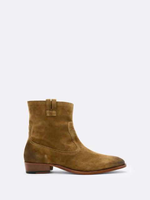 ALLSAINTS HIRO SUEDE ZIP UP BOOTS