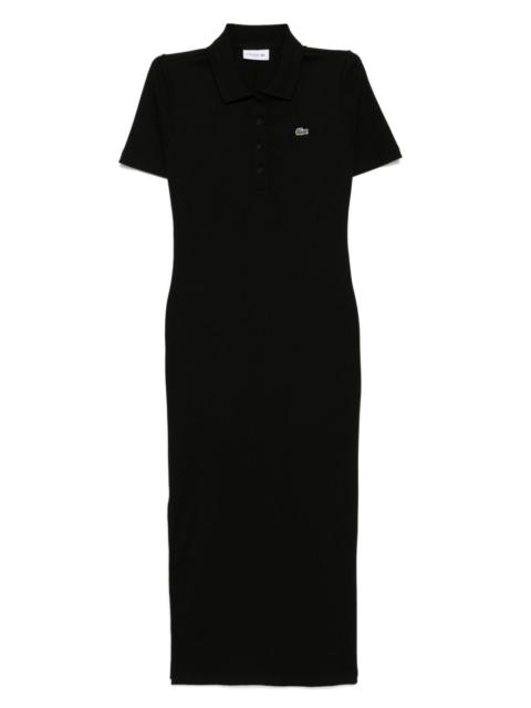 LACOSTE cotton ribbed dress
