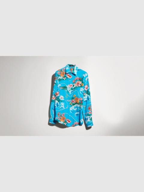 GUCCI Printed fluid fabric shirt