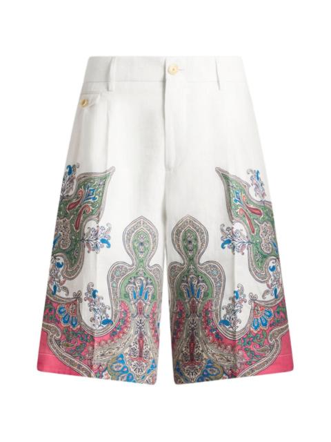 Etro paisley-print shorts