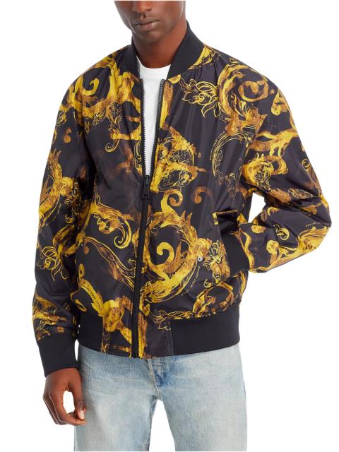VERSACE JEANS COUTURE Printed Zip Front Jacket