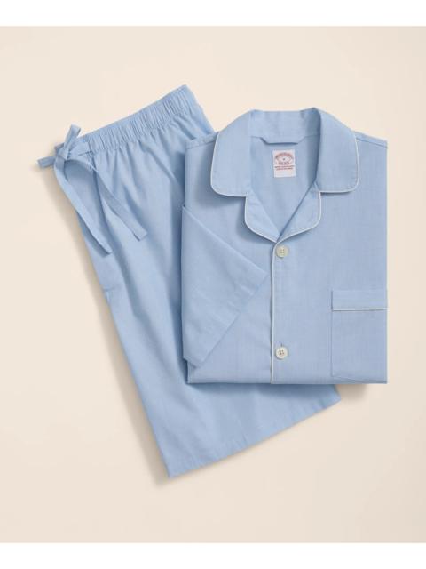 Brooks Brothers Cotton Broadcloth Short Pajamas