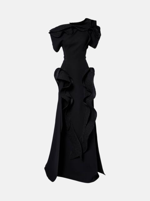 MATICEVSKI Synergies asymmetric ruffled gown