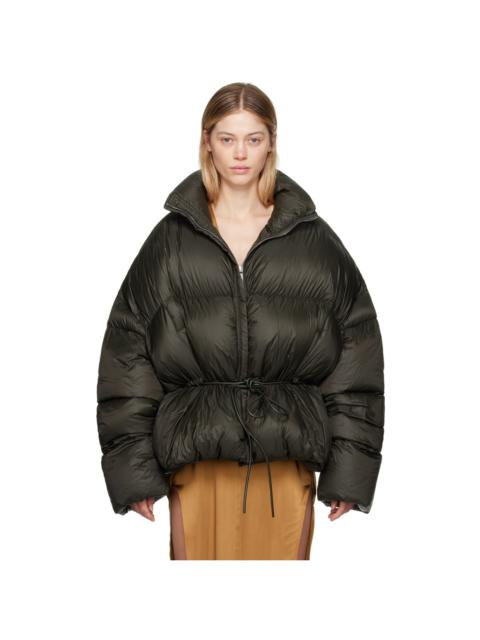 Rick Owens Green Porterville Sail Duvet Down Jacket