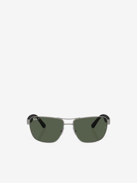 Ray-Ban rectangle-frame tinted sunglasses