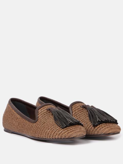 Brunello Cucinelli Monili woven tassel loafers
