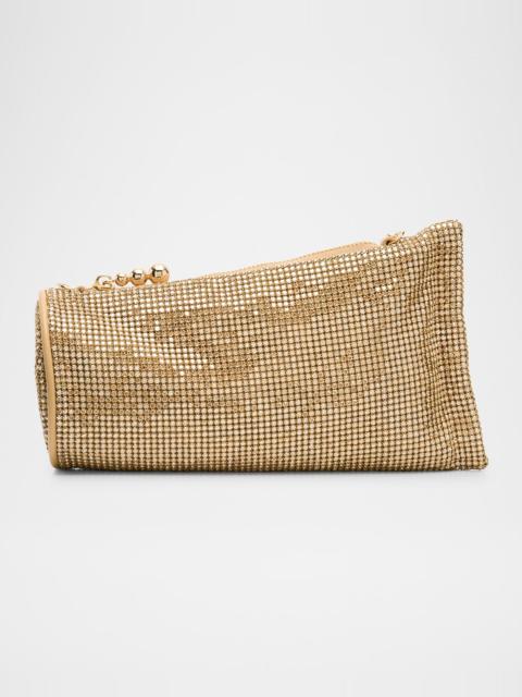 Cult Gaia Viera Mesh Embellished Wristlet