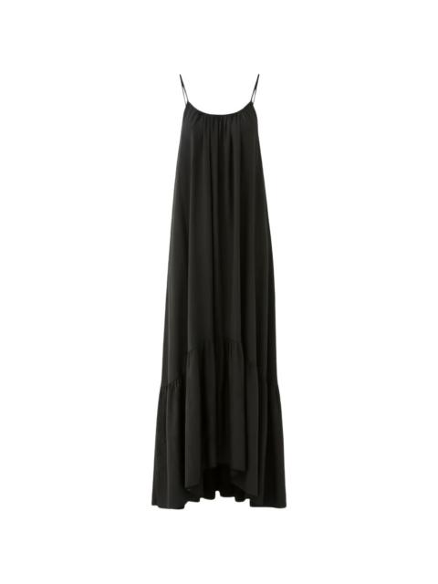 ELEH ruffled slip maxi dress