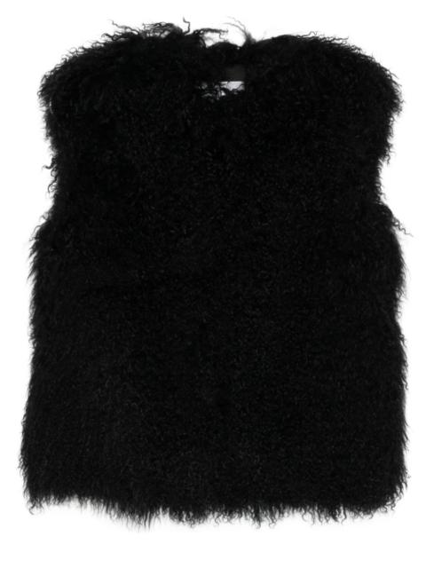 Yves Salomon sleeveless curly-fur vest