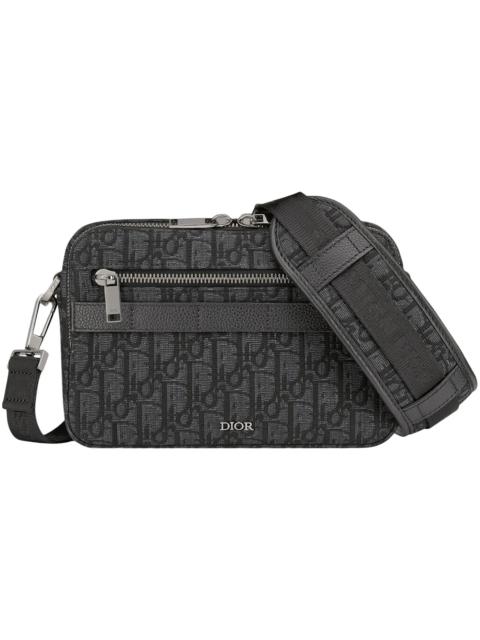Dior Dior Safari Messenger Bag Dior Oblique Jacquard Black