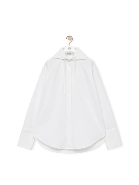 Loewe Hooded shirt in cotton