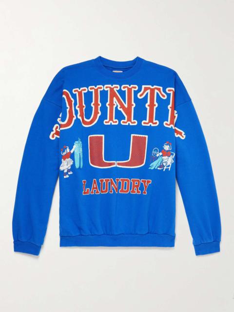 Big Kountry Printed Cotton-Jersey Sweatshirt
