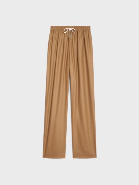 CELINE straight jogging pants in cashmere flannel